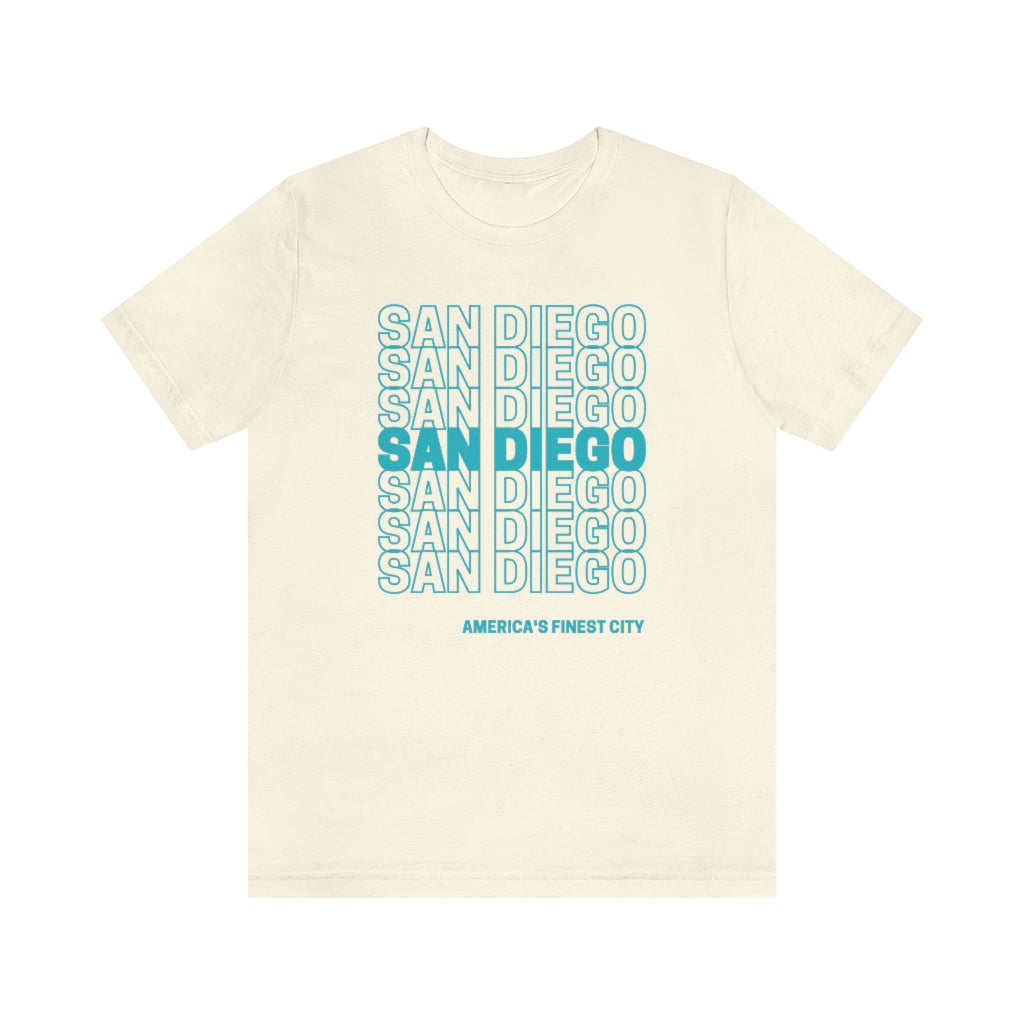 San Diego "Thank You" T-Shirt (Teal)