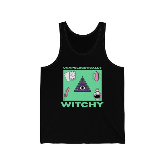 Unapologetically Witchy Tank-Top (Green)