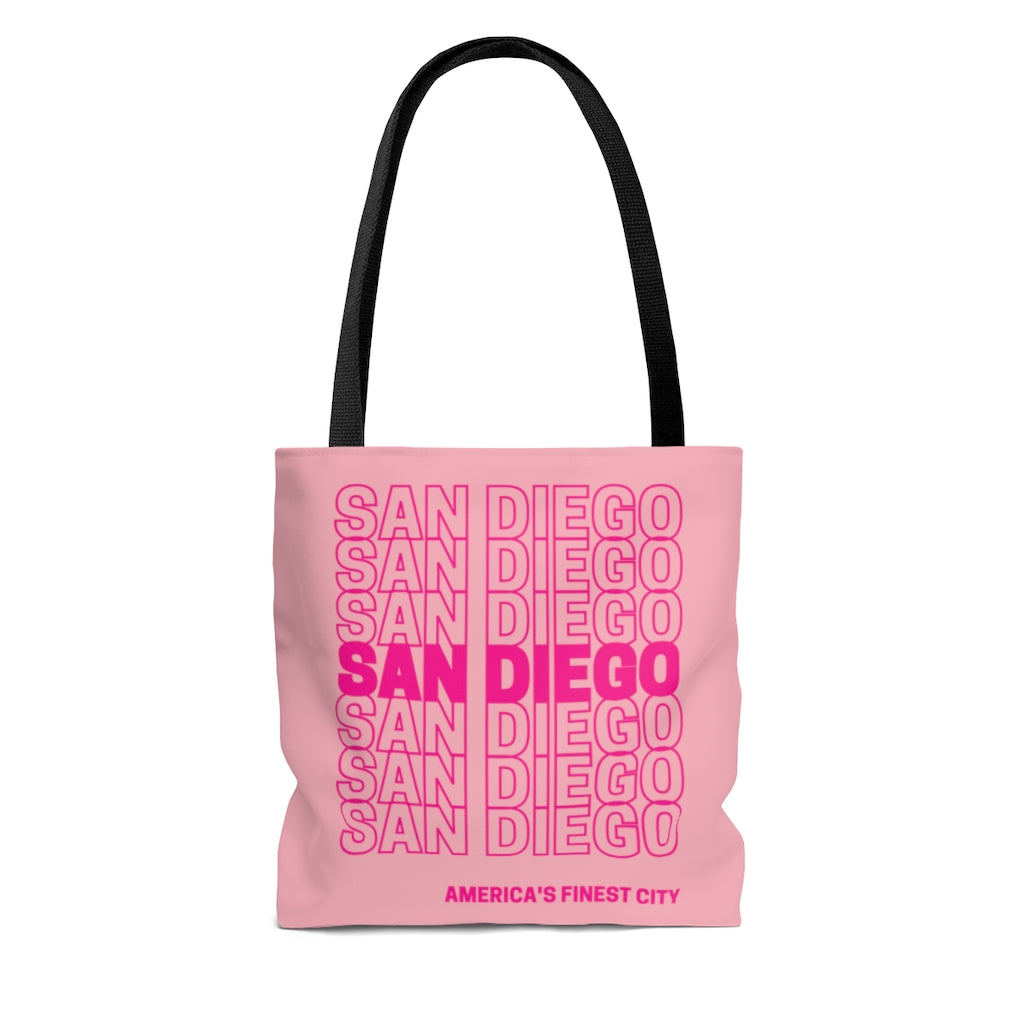 San Diego "Thank You" Pink Tote Bag