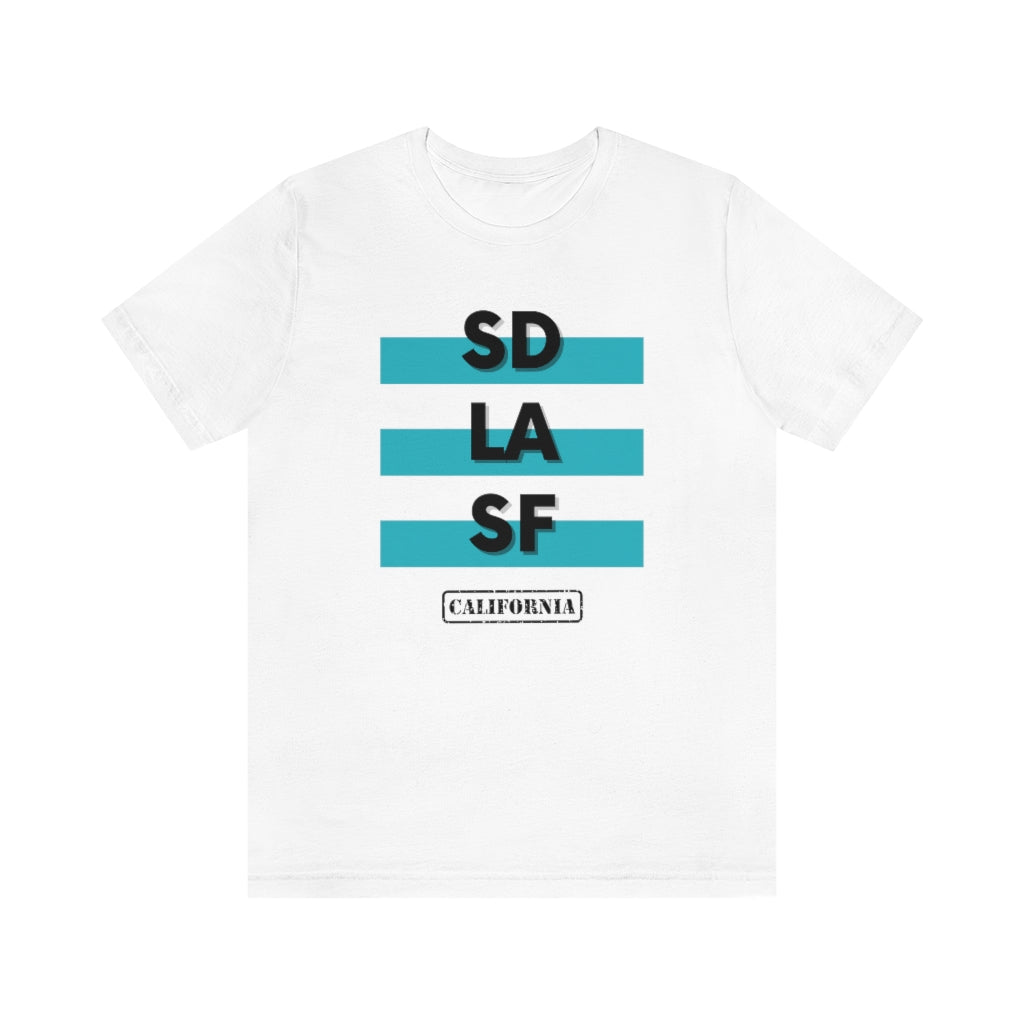 SD LA SF California Tee (Teal)