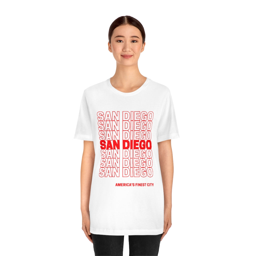 San Diego "Thank You" T-shirt (Red)