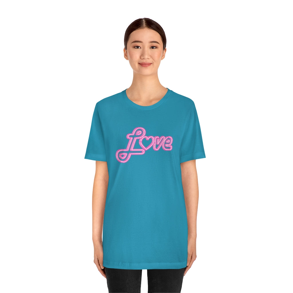 Love Neon Pink Sign T-shirt