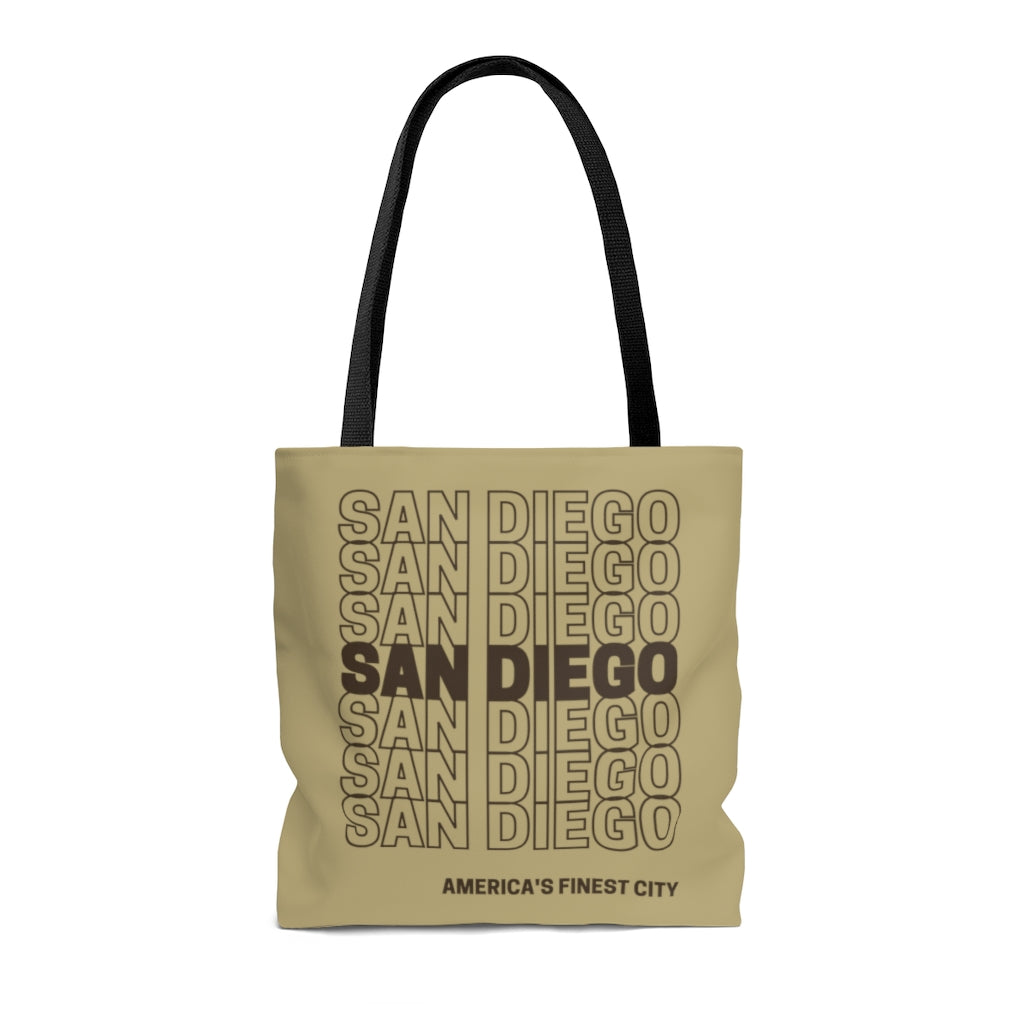 San Diego Brown and Sand Tote Bag
