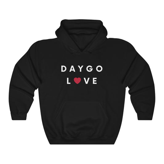 Daygo Love Hoodie, San Diego Hooded Sweatshirt (Unisex) (Multiple Colors Avail)