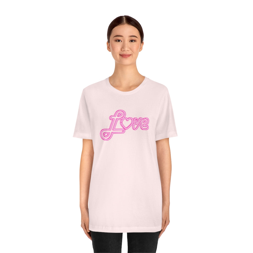 Love Neon Pink Sign T-shirt