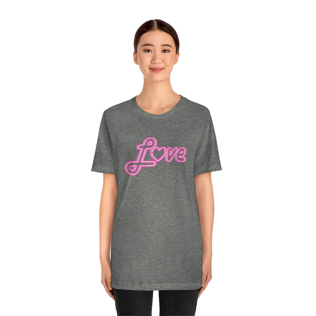 Love Neon Pink Sign T-shirt