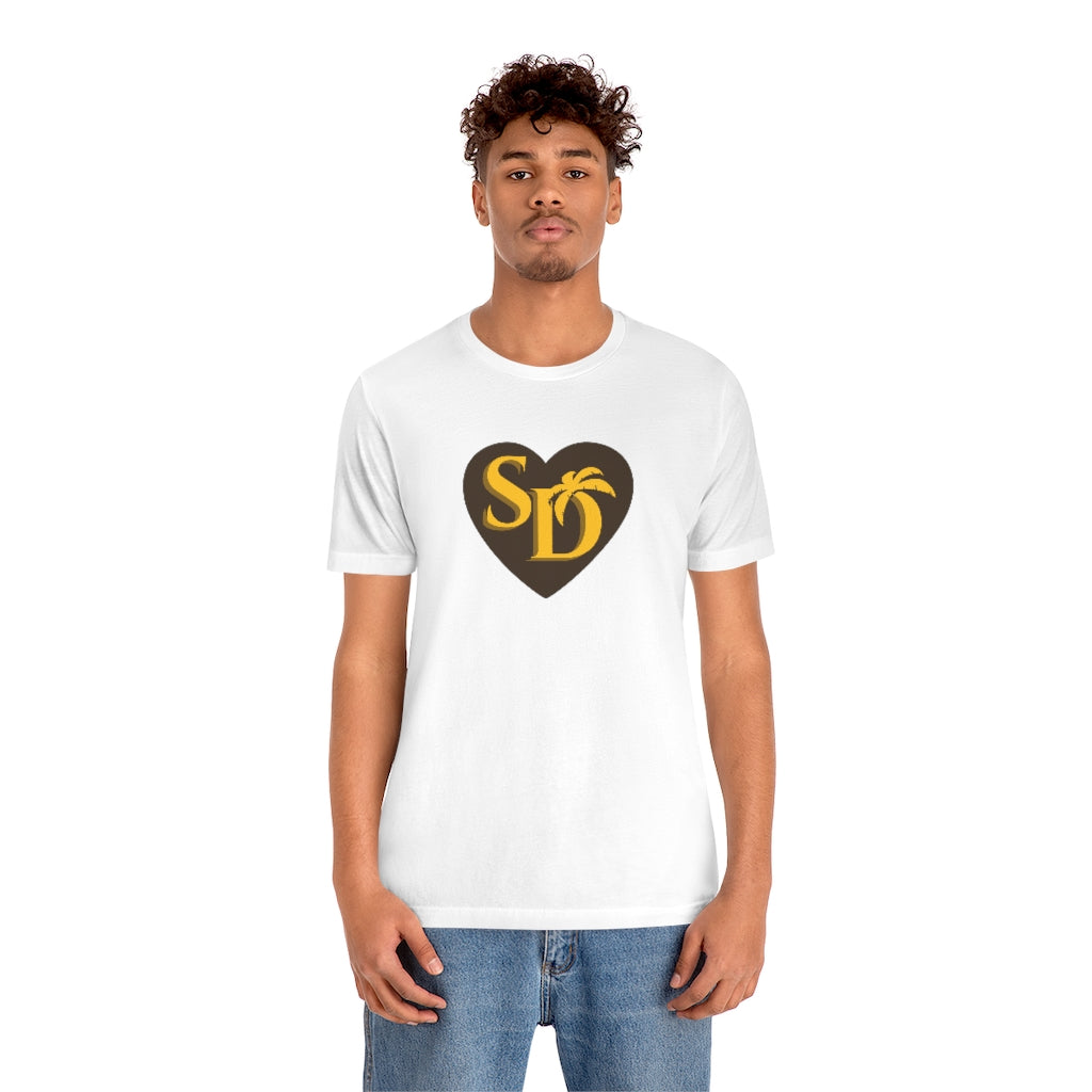 SD Love Tee, Brown & Gold (Unisex)