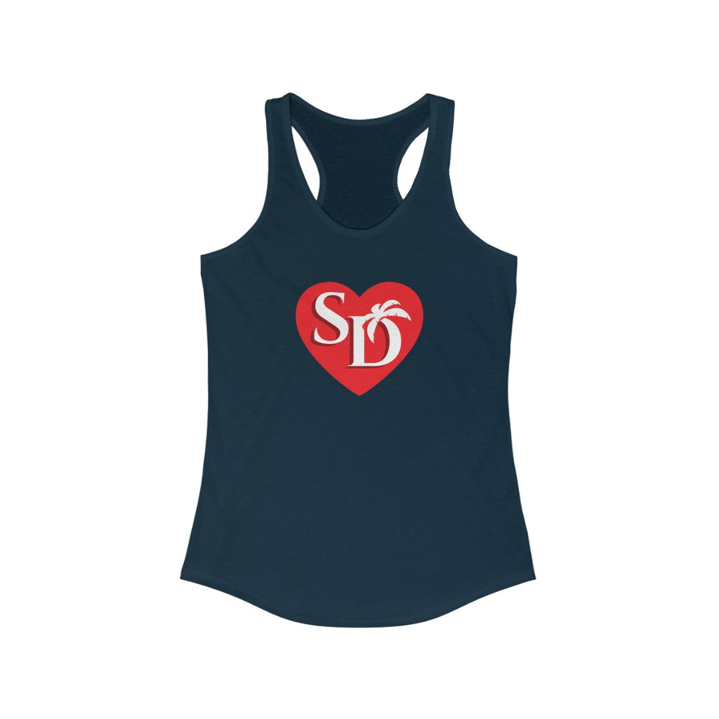 I Heart SD Women's Racerback Tank Top