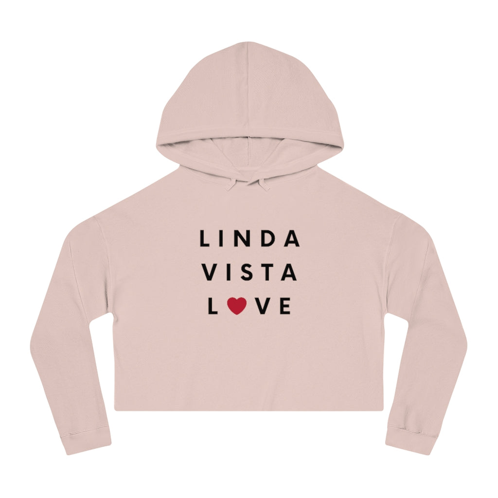 Linda Vista Love Women's Cropped Hoodie, SD Hooded Sweatshirt