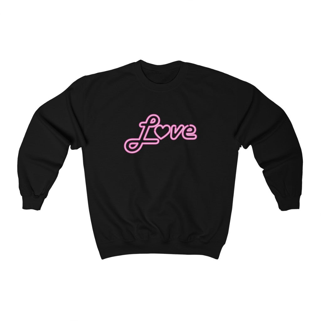 Love Neon Pink Sweatshirt