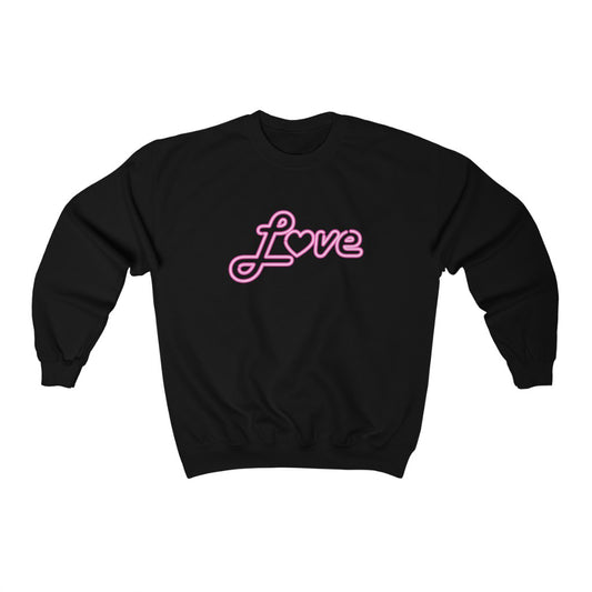 Love Neon Pink Sweatshirt
