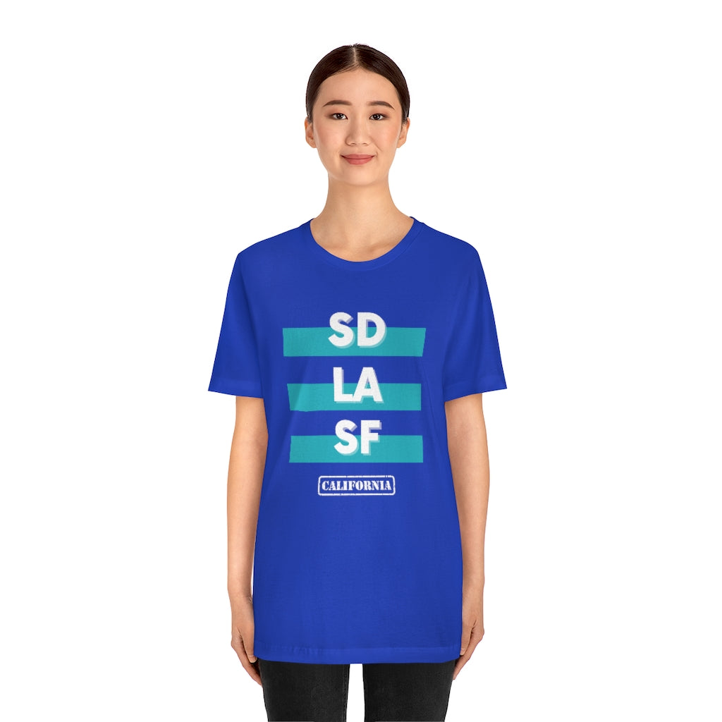 SD LA SF California Tee (Teal)