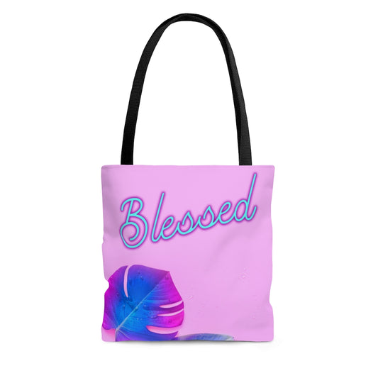 Blessed Neon Tote Bag