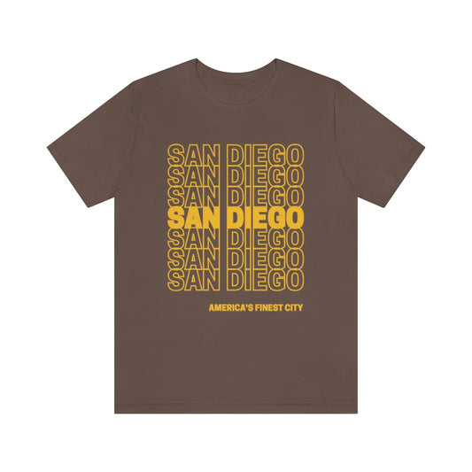 San Diego Brown and Gold T-shirt