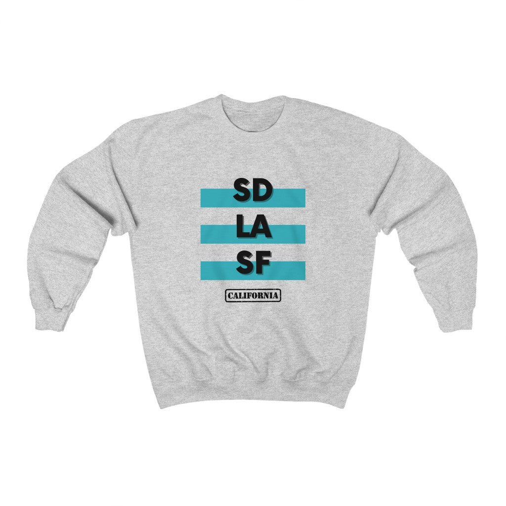 SD LA SF California Sweatshirt (Teal)