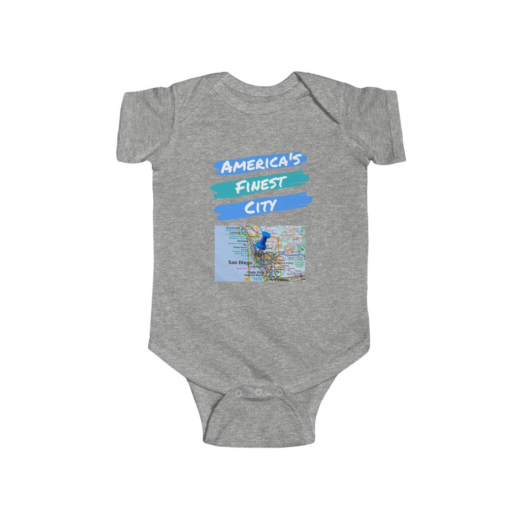 America's Finest City Baby Onesie (Blue)