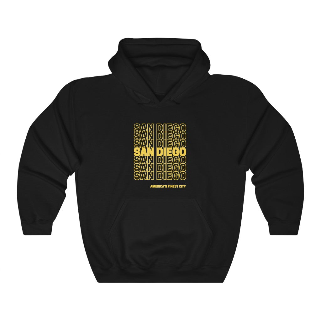 "San Diego "Thank You" Hoodie (Brown and Gold)