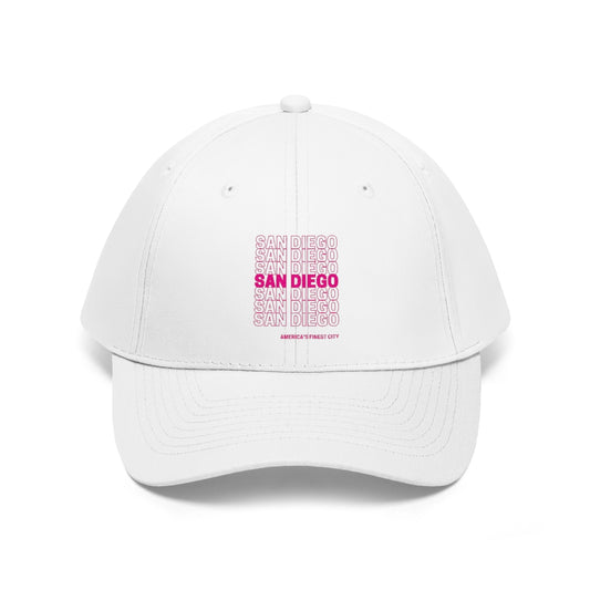 San Diego "Thank You" Twill Hat (Pink)