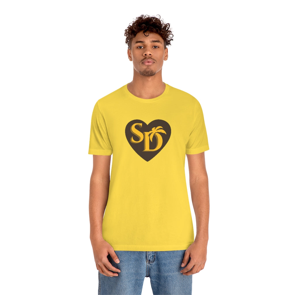 SD Love Tee, Brown & Gold (Unisex)