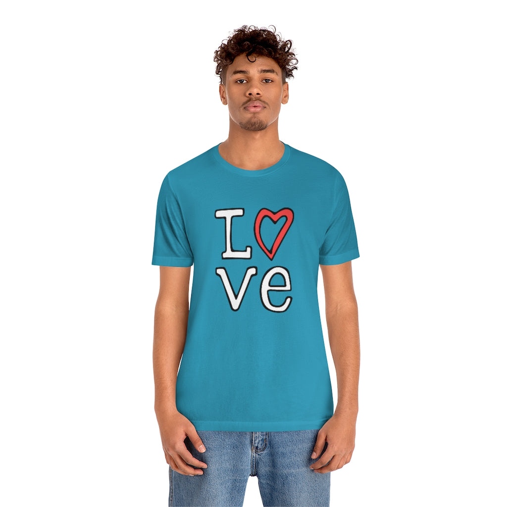 LOVE T-shirt (White and Red)
