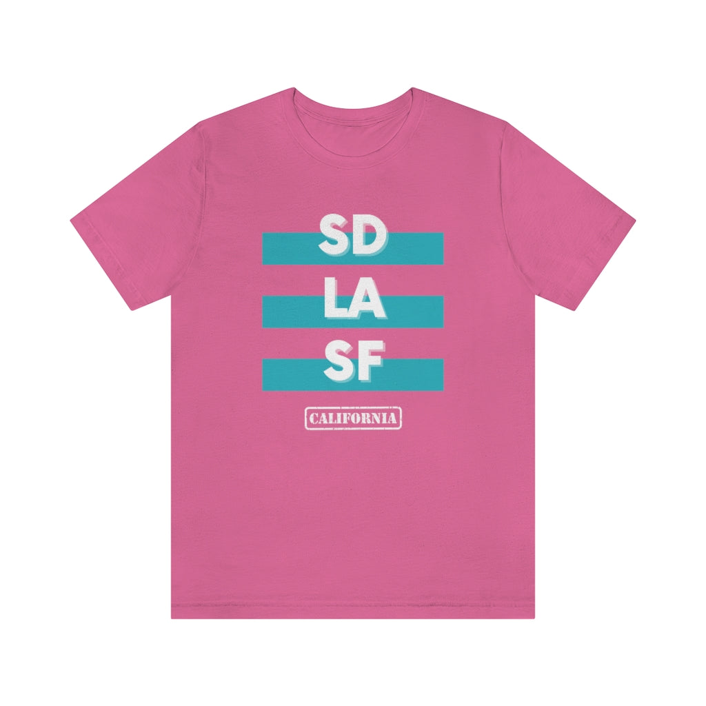 SD LA SF California Tee (Teal)