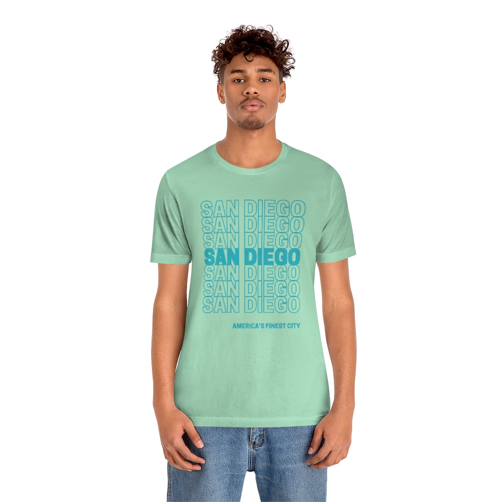 San Diego "Thank You" T-Shirt (Teal)
