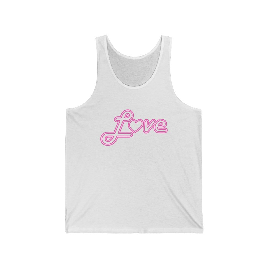 Love Neon Pink Tank-Top