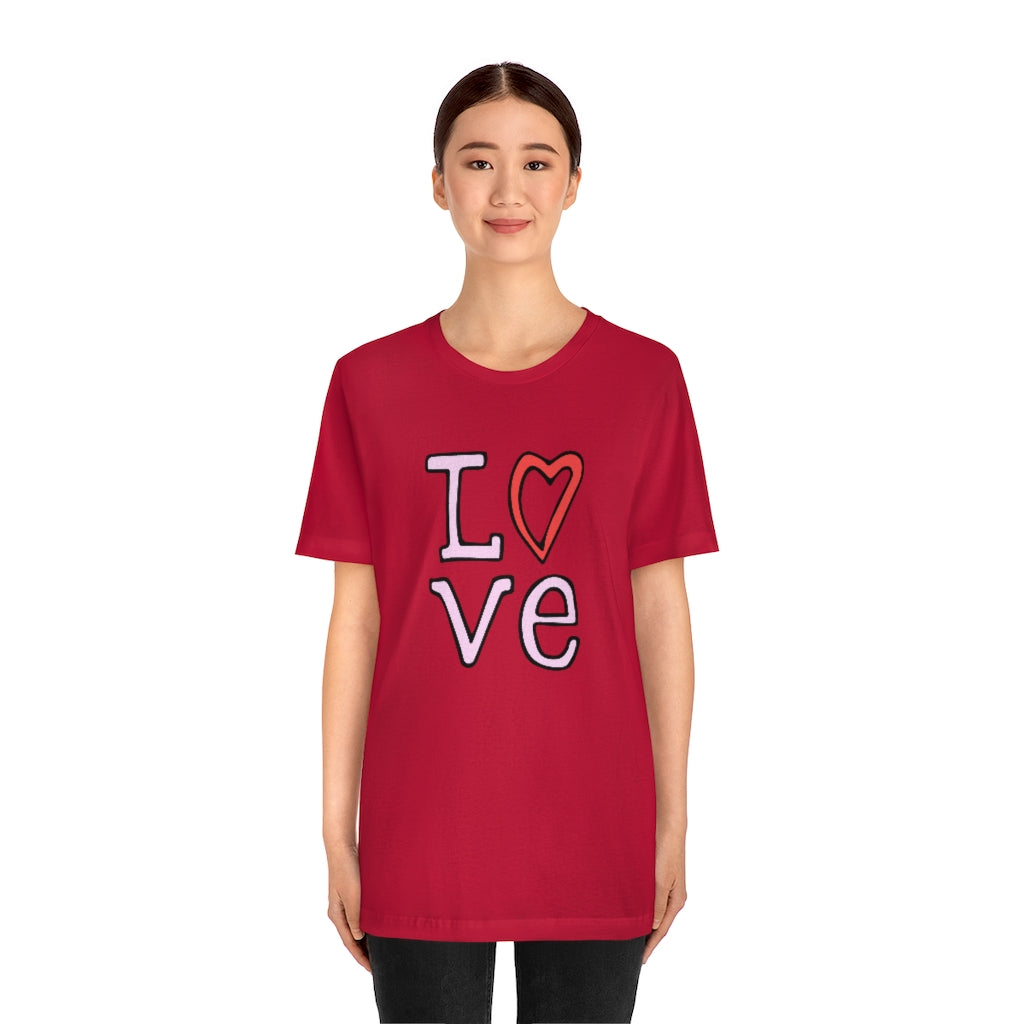 LOVE T-shirt (Pink and Red)