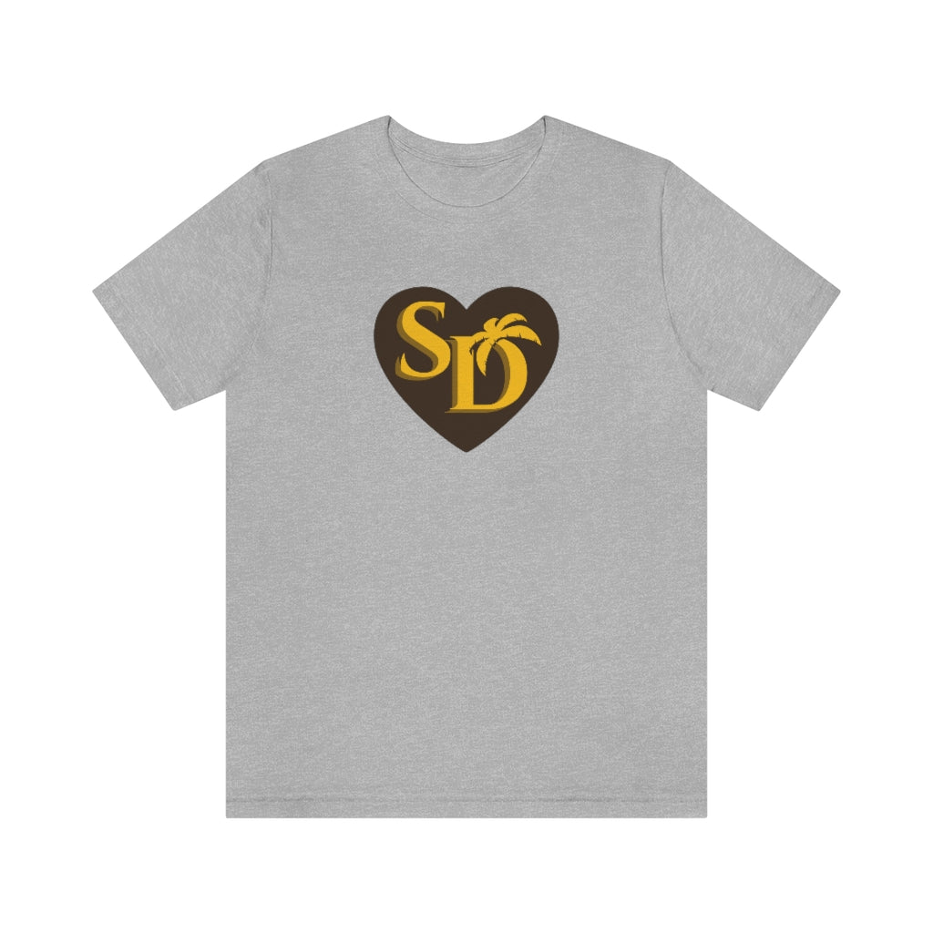 SD Love Tee, Brown & Gold (Unisex)