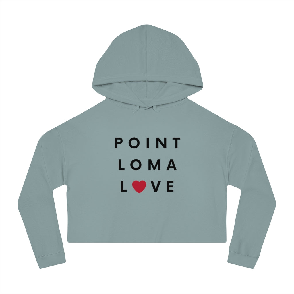 Point Loma Love Cropped Hoodie, Women's Neighborhood Hooded Sweatshirt
