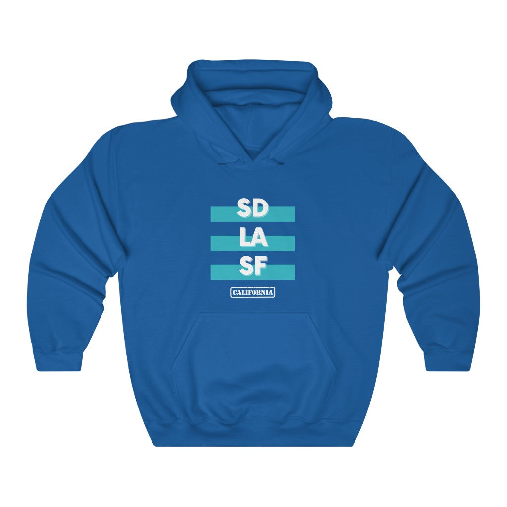 SD LA SF California Hoodie (Teal)