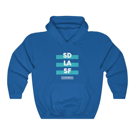 SD LA SF California Hoodie (Teal)