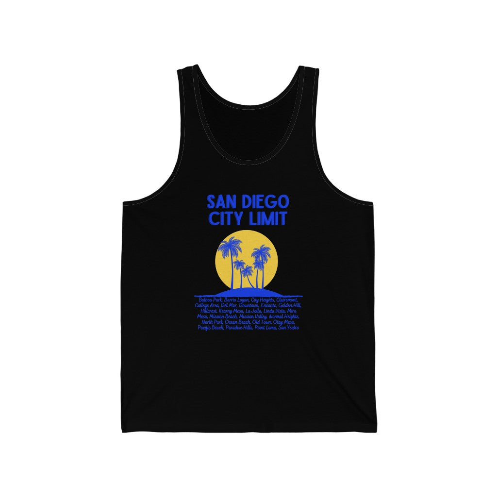 San Diego City Limit Tank | SD Areas (Royal Blue)