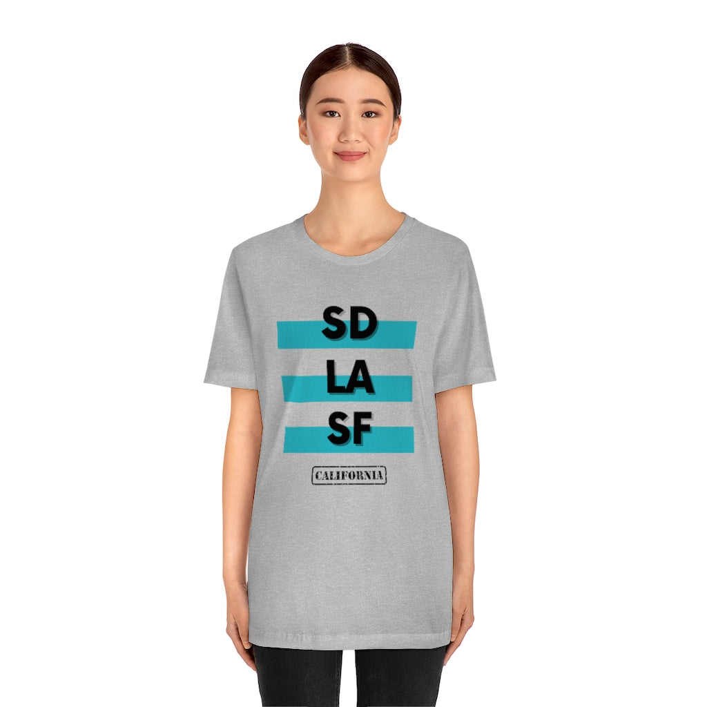SD LA SF California Tee (Teal)