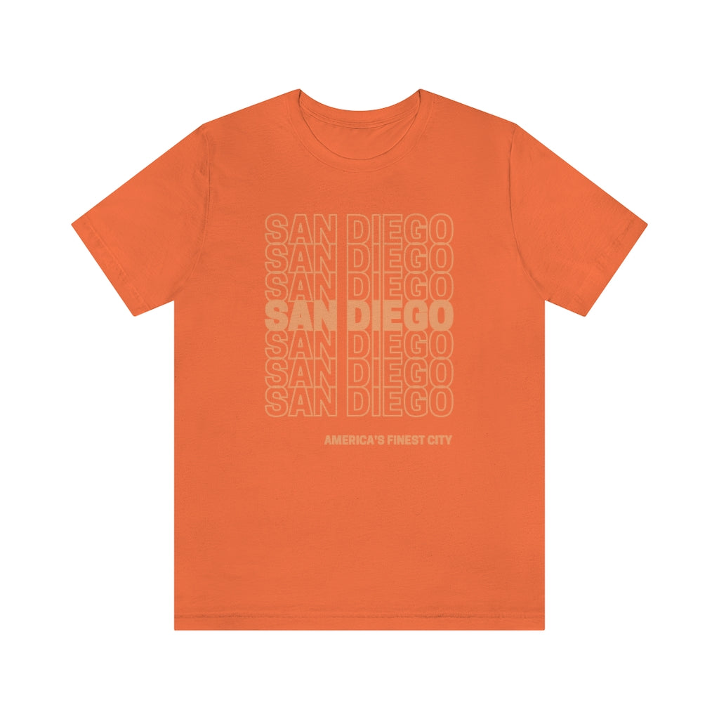 San Diego "Thank You" T-shirt | (Orange)