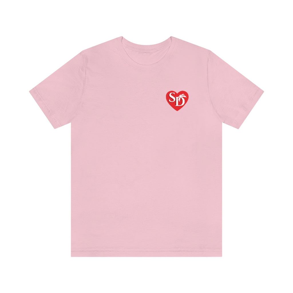 I Heart SD Mock Pocket T-shirt