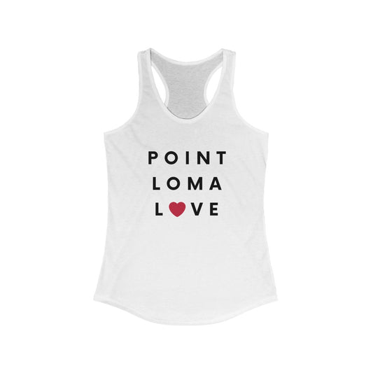 Point Loma Love Women's Racerback Tank Top,SD Sleeveless Shirt