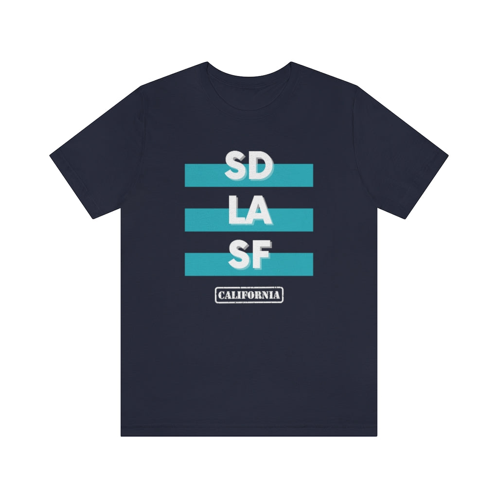 SD LA SF California Tee (Teal)