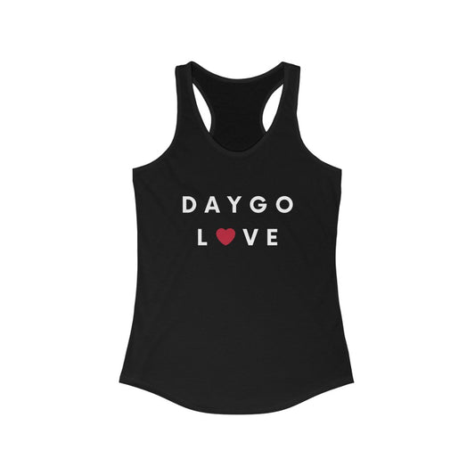 Daygo Love Women's Racerback Tank Top, San Diego Sleeveless T-Shirt (Multiple Colors Avail)