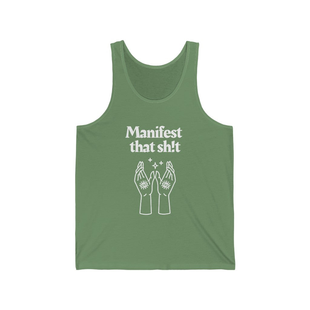 Manifest That Sh!t Tank-Top (White)