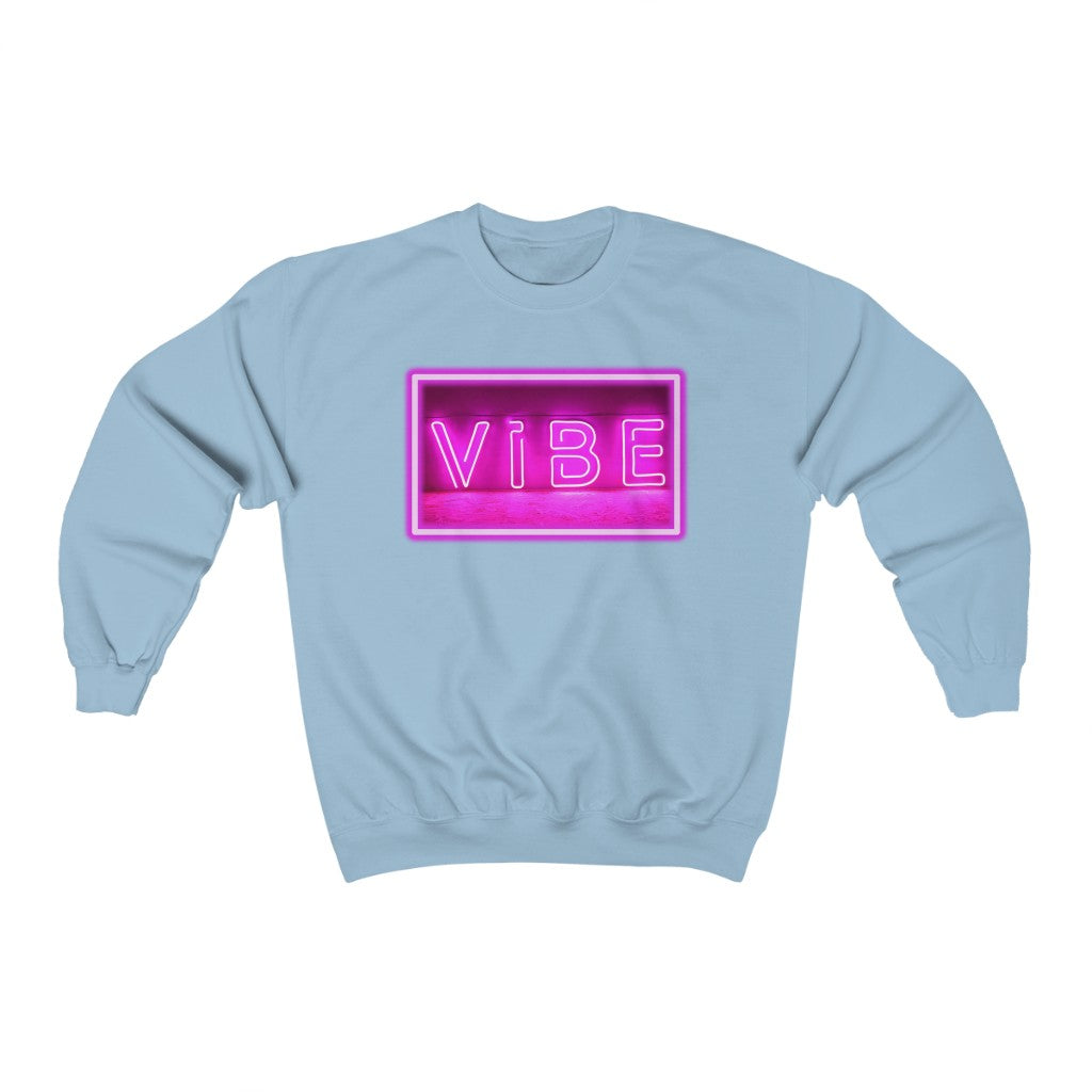 Vibes Neon Pink Sign Sweatshirt