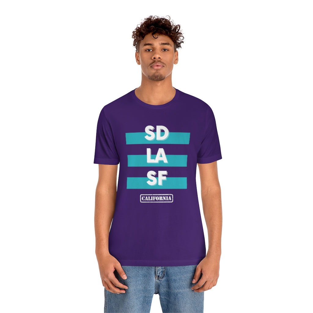 SD LA SF California Tee (Teal)