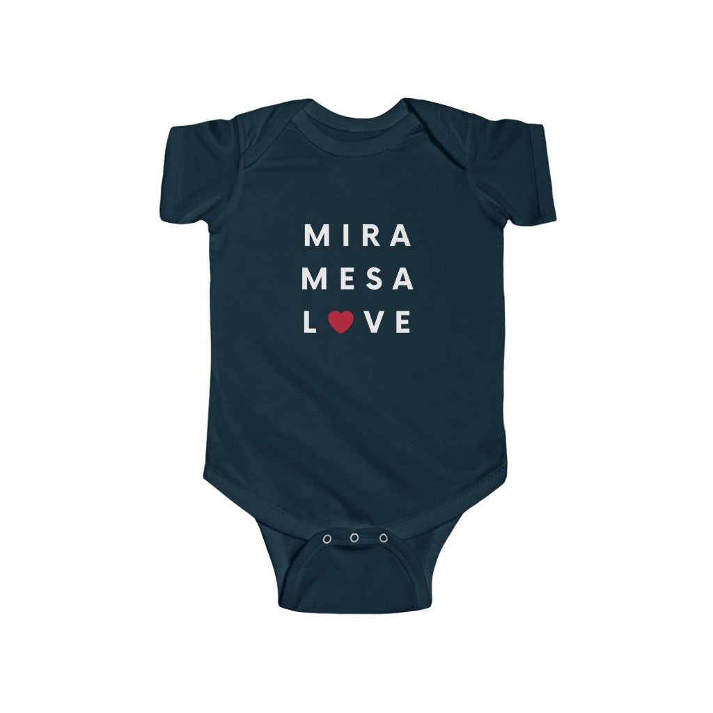 Mira Mesa Love Baby Onesie, SD Infant Bodysuit
