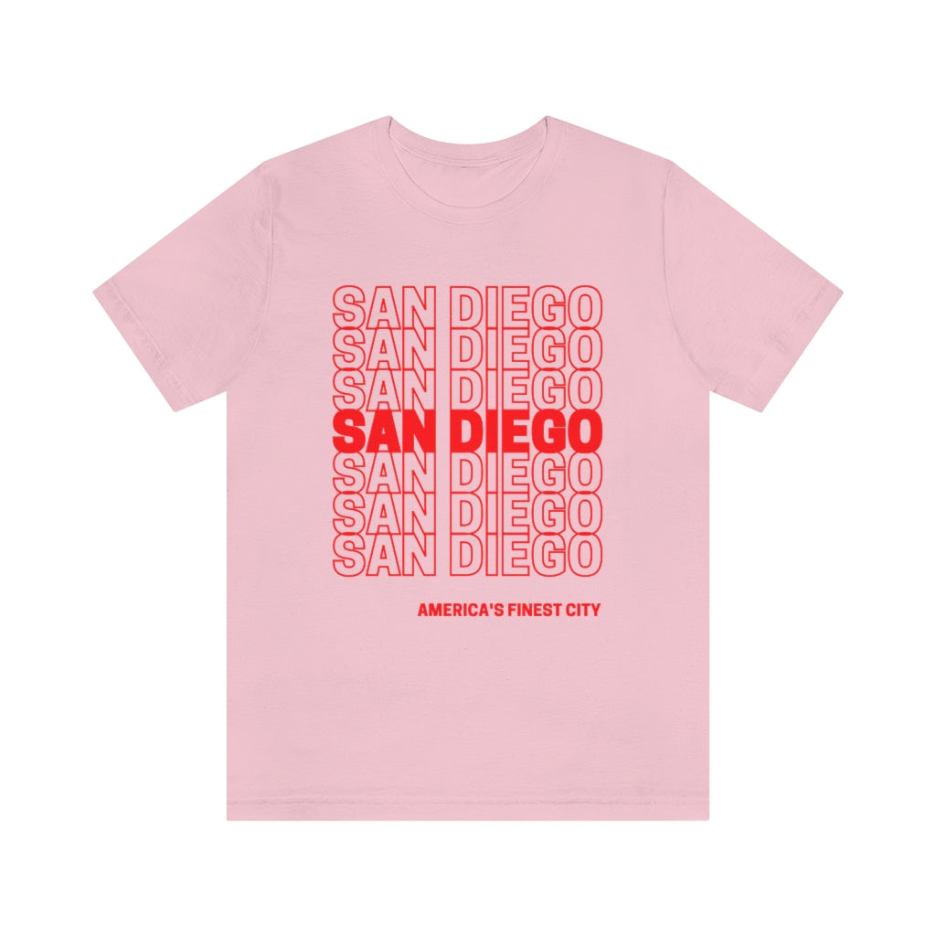 San Diego "Thank You" T-shirt (Red)