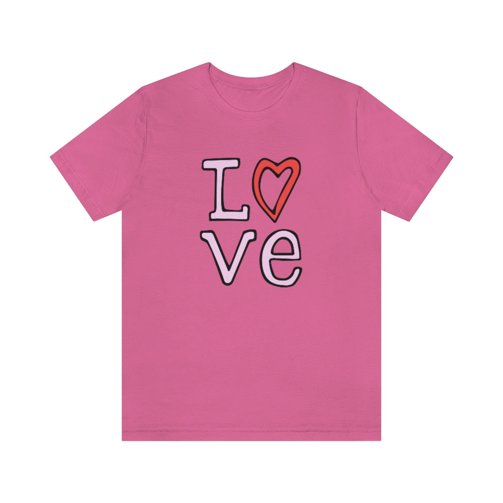 LOVE T-shirt (Pink and Red)