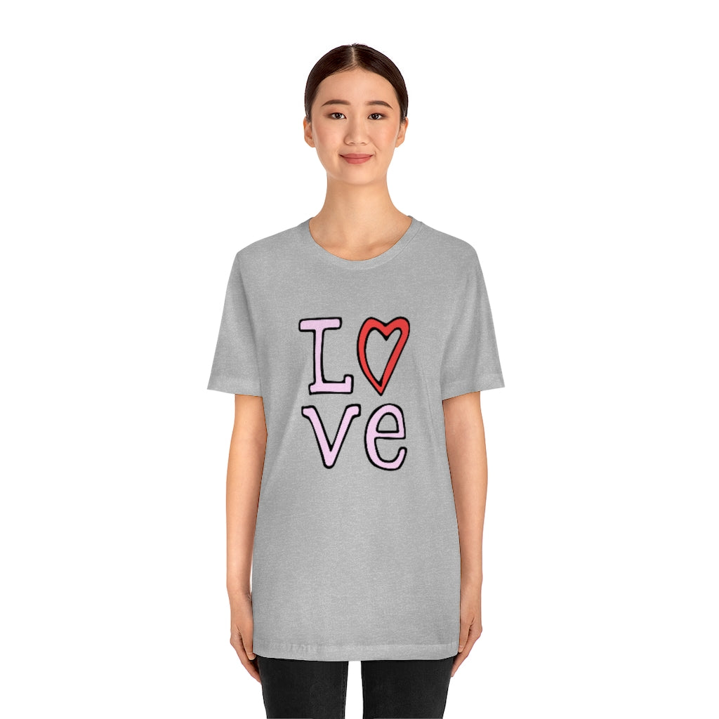 LOVE T-shirt (Pink and Red)