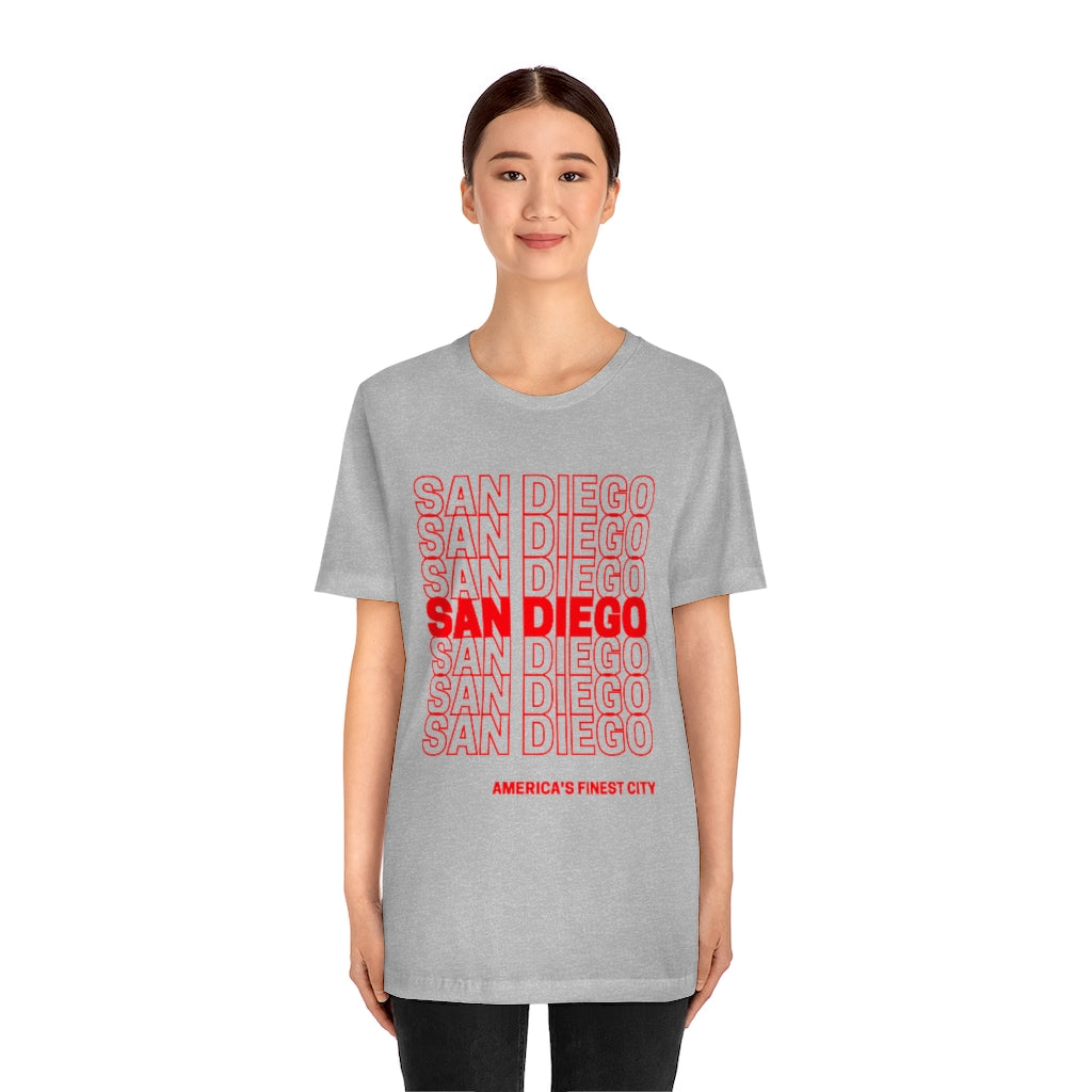 San Diego "Thank You" T-shirt (Red)