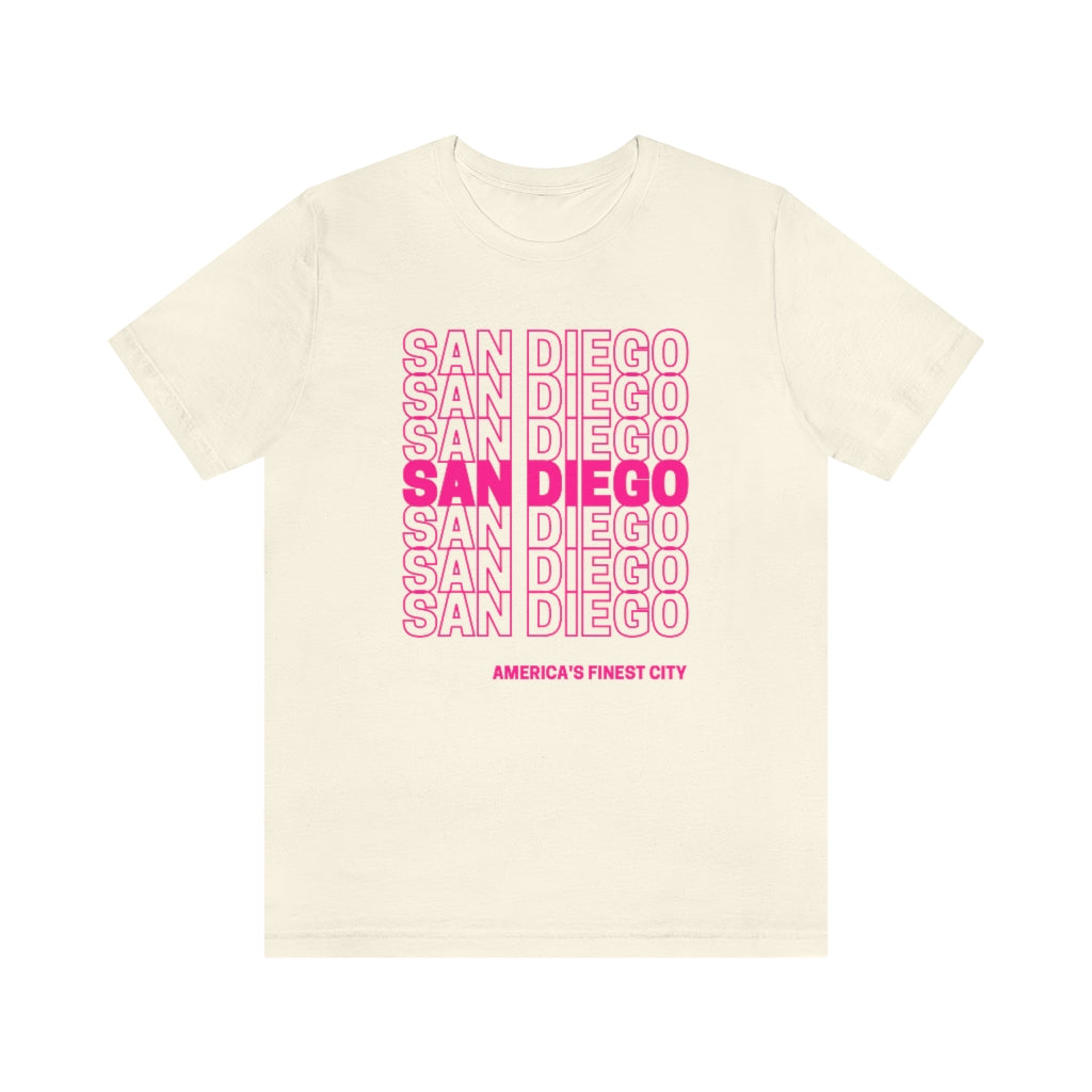 San Diego "Thank You" T-Shirt (Pink)