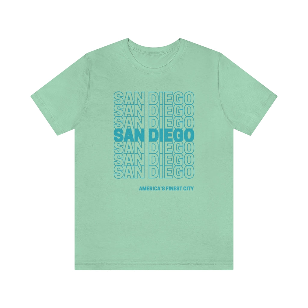 San Diego "Thank You" T-Shirt (Teal)