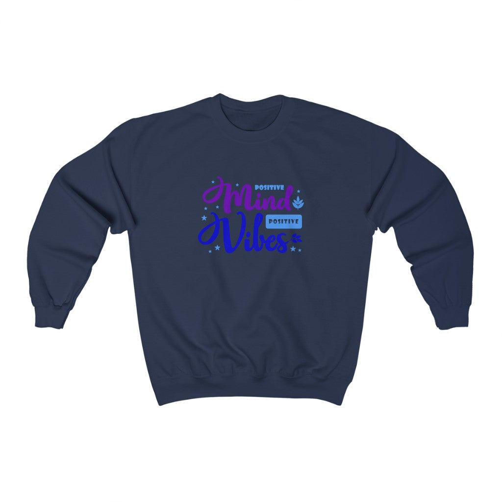 Positive Mind Positive Vibes Sweatshirt (Purple)